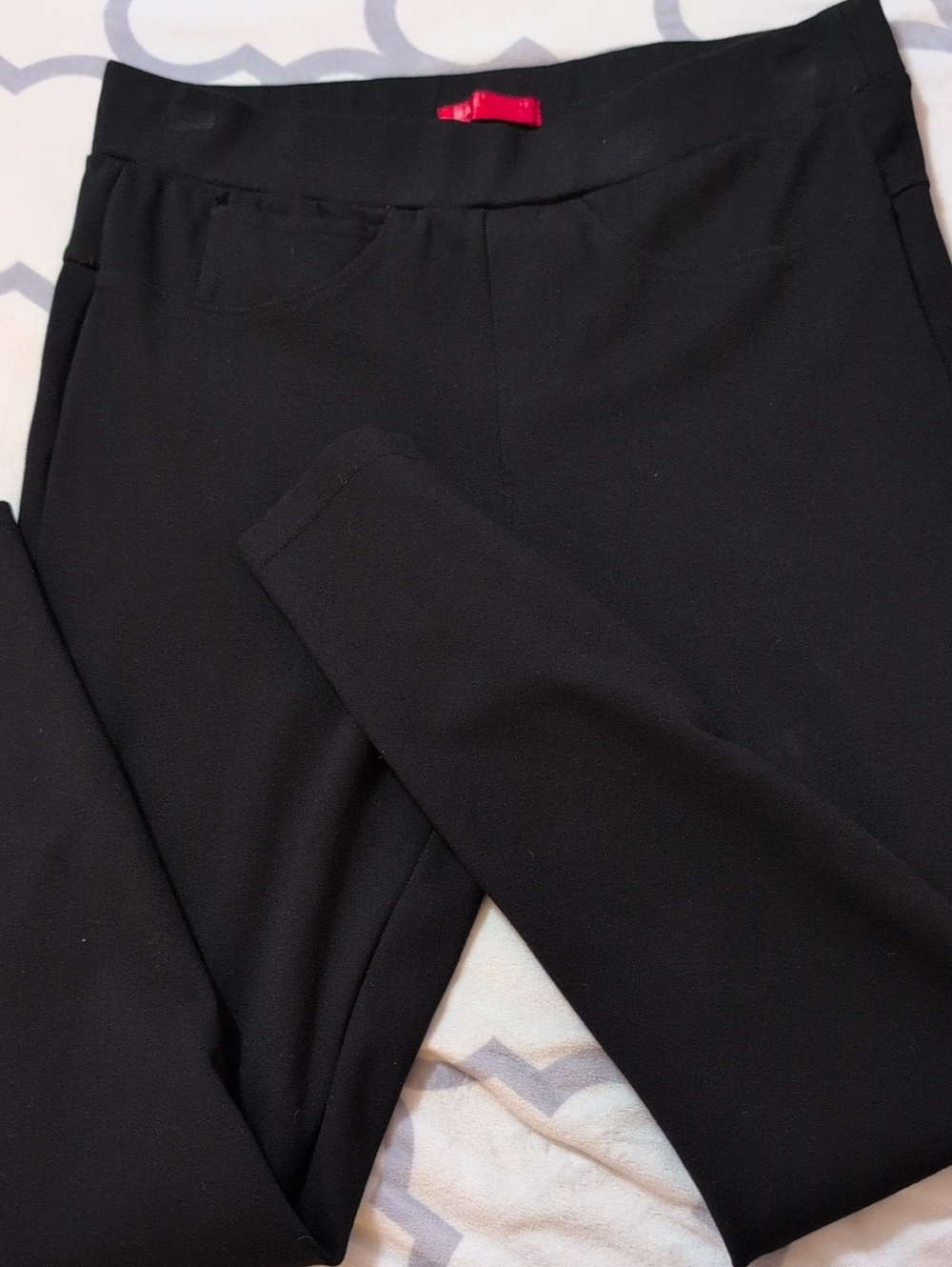 Sleek Black Pull-On Ponte Leggings